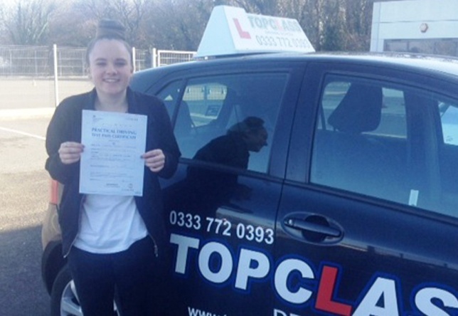 Driving Lesson Test Pass in Gillingham  - Courtney Mathews