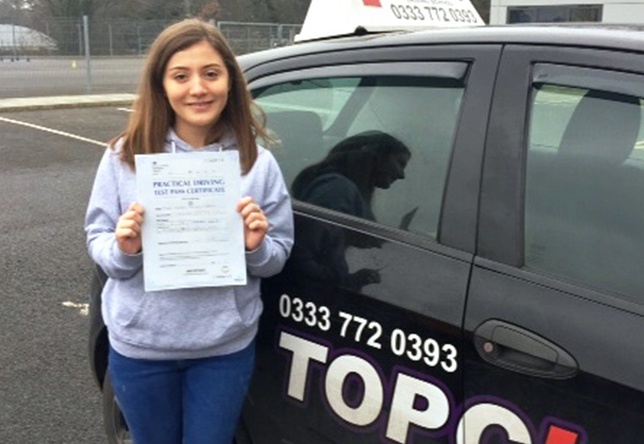 Driving Lesson Test Pass in Gillingham - Isobel Ingram