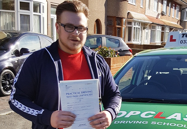 Driving Lesson Test Pass in Gillingham - Joe Slater