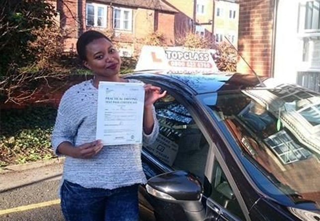 Driving Lesson Test Pass in Gravesend - Karen
