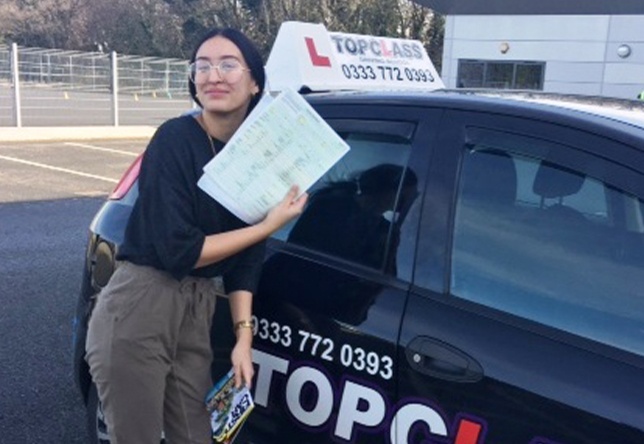 Driving Lesson Test Pass in Gillingham - Sara Afu Clacket