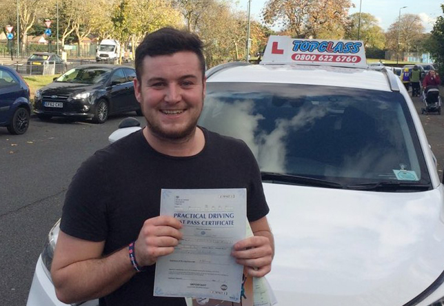 Driving Lesson Test Pass in Gravesend – Craig White