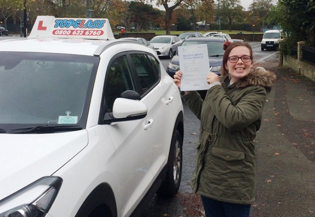 Driving Lesson Test Pass in Gravesend – Shannon Wood