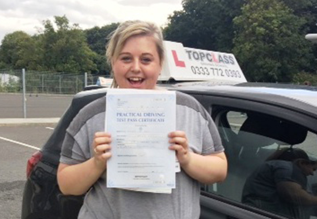 Driving Lesson Test Pass in Gillingham - Hannah Wells