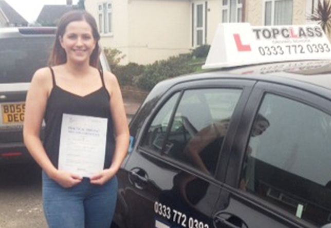 Driving Lesson Test Pass in Chatham - Holly Dean