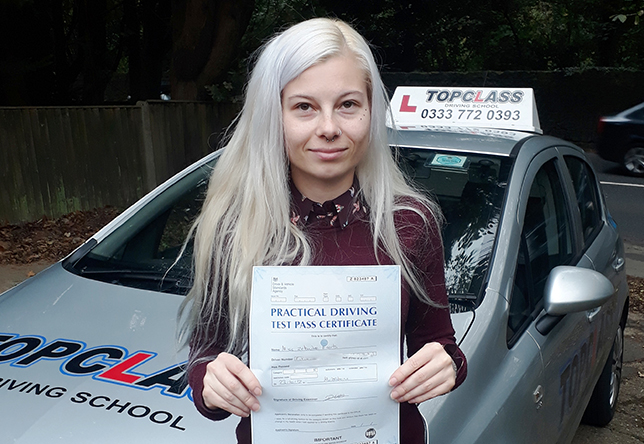 Driving Lesson Test Pass in Maidstone - Zebedee Everts