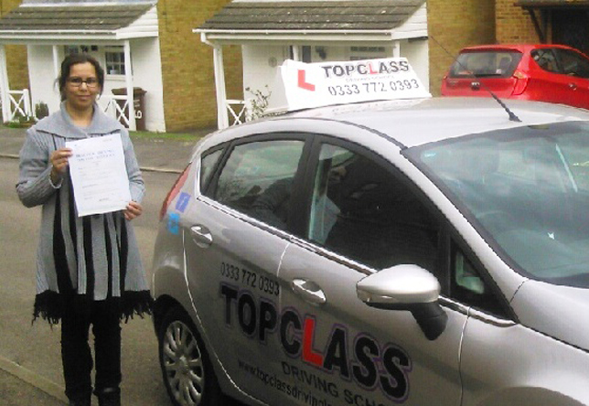 Driving Lesson Test Pass in Gillingham – Iram Javed