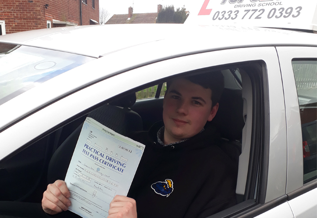 Driving Lesson Test Pass in Kings Hill – Sebastion Hersey