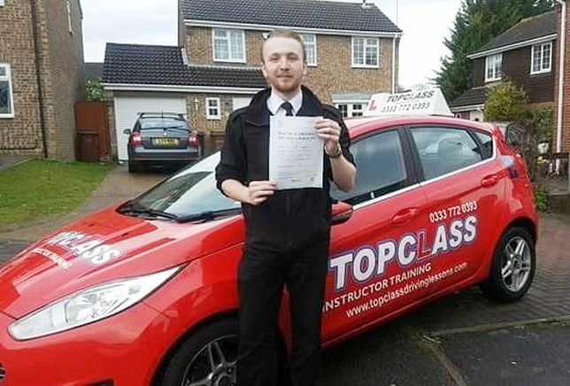 Driving Lesson Test Pass in Chatham - Lewis Maddison