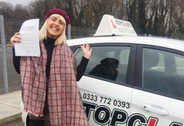 Driving Lesson Test Pass in Gillingham - Phoebie Pocock