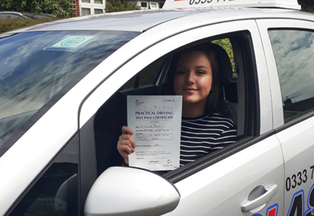 Driving Lesson Test Pass in Maidstone – Hannah Forrest