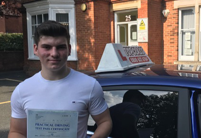 Driving Lesson Test Pass in Canterbury - Kieren Pilkington