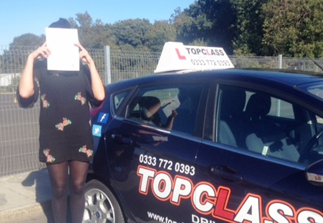 Driving Lesson Test Pass in Gillingham - Kirstie