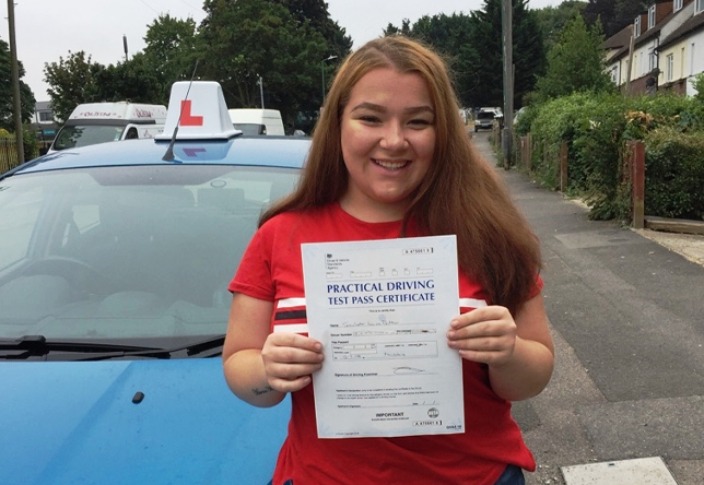 Driving Lesson Test Pass in Maidstone - Scarlett Botton