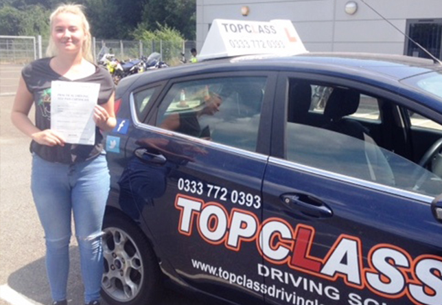 Driving Lesson Test Pass in Sheerness - Chloe
