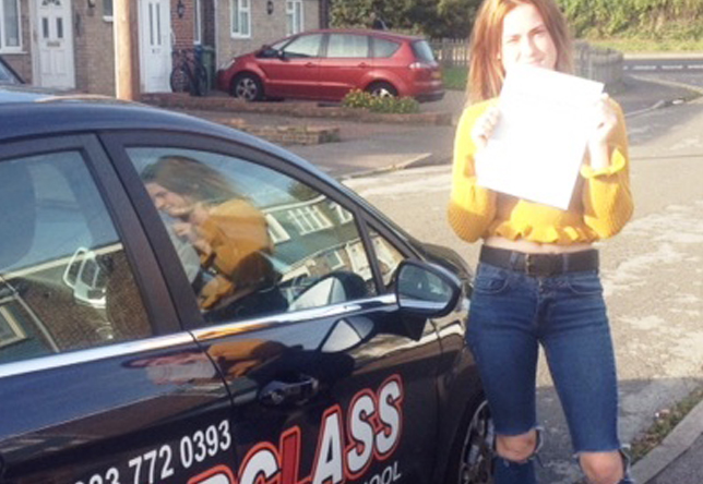 Driving Lesson Test Pass in Sittingbourne – Keeley Town