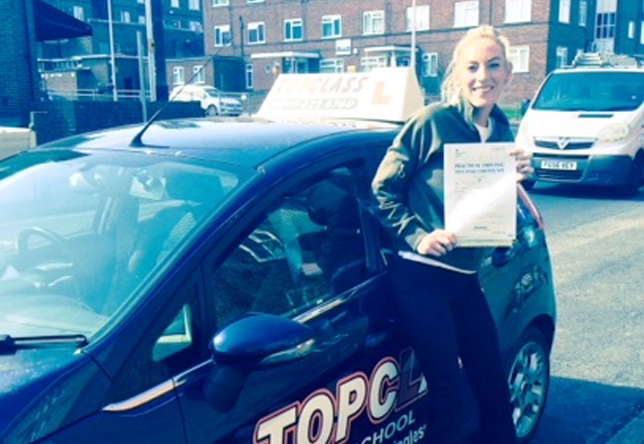 Hayley Marie driving test pass Gillingham