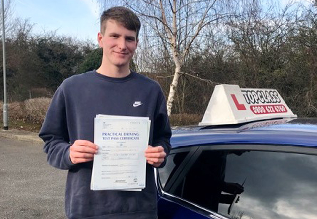 Max Hards driving test pass Whitstable